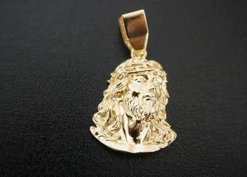 ZŁOTY WISIOREK ZAWIESZKA - GŁOWA 21G