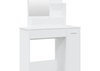 Toaletka z lustrem biała 865x35x136 cm WM-802957