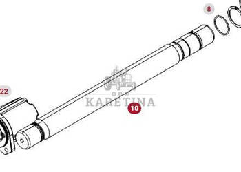 Fendt 930 933 936 939 942 Vario Gen 6 Wał Przedniego Napędu CZĘŚCI 5301013…