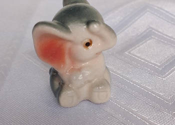 figurka porcelanowa - słoń, słonik