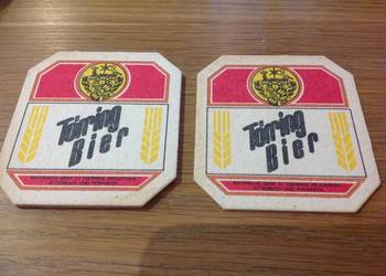 Stara Podkładka pod Piwo Toering Bier - 3 szt Dwustronna