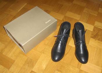 Botki damskie Bata Czarne Skóra 41 NOWE
