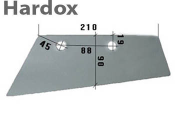 Lemiesz przedpłużka HARDOX 4032104/L części do pługa NAUD