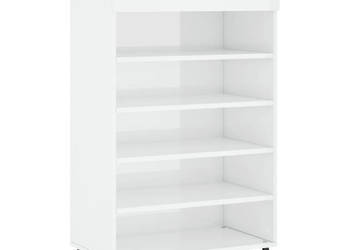 Szafka na buty wysoki połysk biała 60x35x105 cm WM-829630