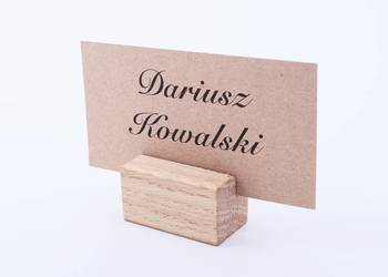 Winietki z drewnianą podstawką WD16