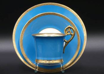 Zjawiskowe trio Miśnia Meissen Carl Teichert, 1882 - 1929, super zachowane