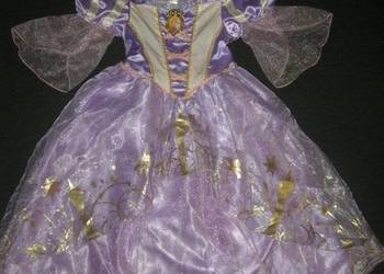 Strój kostium przebranie ROSZPUNKA ZAPLĄTANI 3-4 latka 98-104cm DISNEY