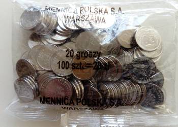 Moneta 20 gr 2020 r. Woreczek menniczy 100 szt