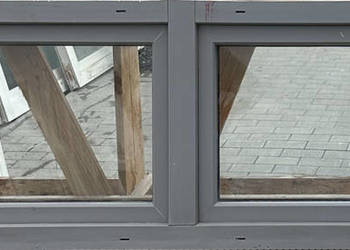 OKNA KacprzaK 238X62 OKNO Używane Plastikowe PCV Szary