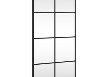 Lustro ścienne czarne 40x80 cm prostokątne żelazo WM-358644