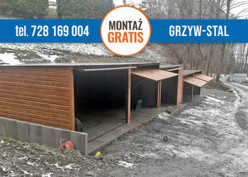 Garaż Blaszany Złoty Dąb - Garaże Blaszane,Wiaty, Hale - Grzywstal A32v15