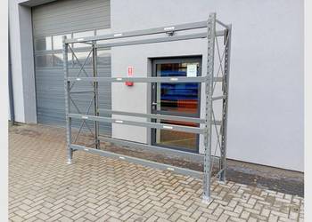 Regał metalowy Dexion do warsztatu kontenera garażowy półkowy 250x80cm