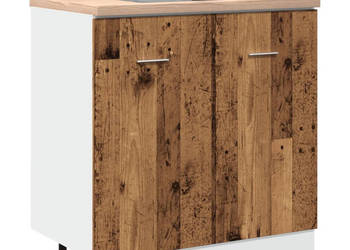 Szafka pod zlew stare drewno 80x46x815 cm WM-856077