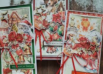 Kartka świąteczna, hand made, z kopertą