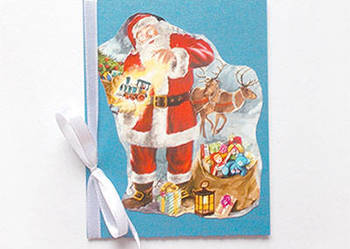 Boże Narodzenie kartki z Mikołajem, świąteczne kartki bez tekstu, karnety