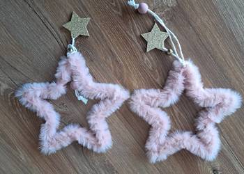 2 nowe zawieszki świąteczne brak metki gwiazdka ma 15 cm
