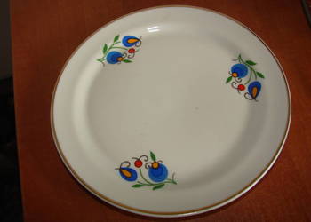 Lubiana wzór kaszubski talerz PRL