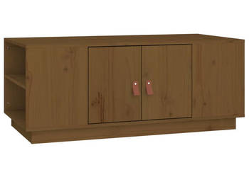 Stolik kawowy miodowy brąz 100x50x41 cm lite drewno sosnowe WM-818258