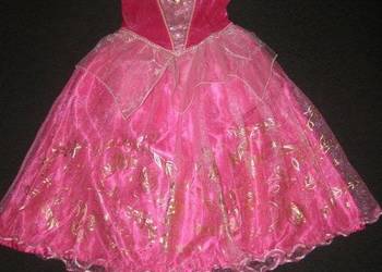 Strój kostium przebranie AURORA ŚPIĄCA KRÓLEWNA 3-4 latka 98-104cm DISNEY