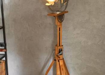 Lampa stojąca LOFT VINTAGE lata 50-60 oświetlenie filmowo teatralne PRL