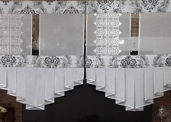 Panele czarno srebrny ornament 2 sztuki
