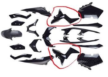 Oslona boczna boczek plastik owiewka Yamaha Xmax 18+  BL1F835J00P0