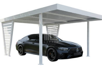 Carport V PREMIUM 4x5m Wypełnienie panelami Wiata samochodowa ID1200