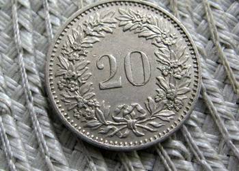 Szwajcaria 20 Rapenów 1971r
