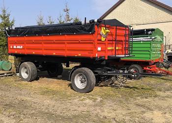 Przyczepa rolnicza HL8011 Nowa po odbudowie wywrotka 3 strony