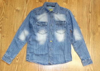 Koszula jeansowa chłopięca r.134/140