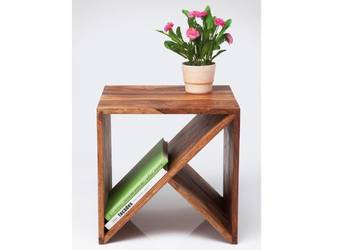 Kare Design stolik  drewno sheesham zigzag 77787