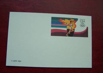 USA Kartka Pocztowa 1984 Olimpiada Los Angeles Znicz