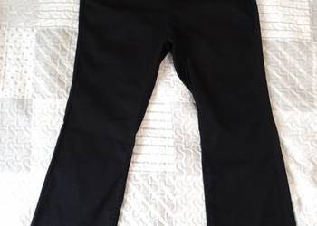 Spodnie Wide Leg Szerokie Nogawki Wysoki Stan Czarne Evans XL