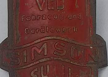 Tabliczka znamionowa Simson sr1