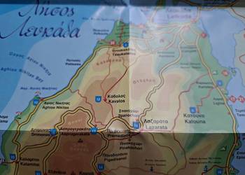 Grecja Lefkada mapa