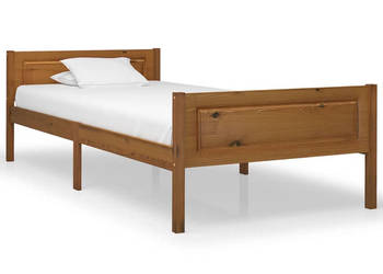 Rama łóżka z litego drewna sosnowego miodowy brąz 100x200 cm WM-322111