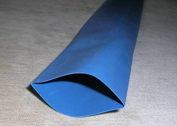 rurka termokurczliwa 120mm 1m niebieska