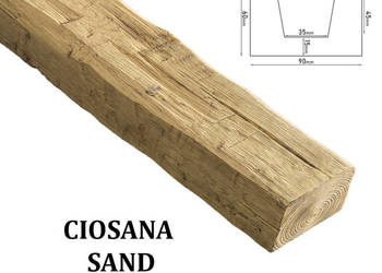 Belka Rustykalna Ciosana 9x6 cm SAND
