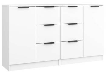 Komody 2 szt. białe 60x30x70 cm materiał drewnopochodny WM-3115788