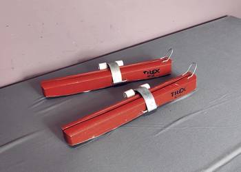 Ochraniacze na płozy łyżew - drewniane - uniwersalne - vintage