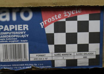 Drescher składanka komputerowa 3 warstwowa (1+2) 240x12"