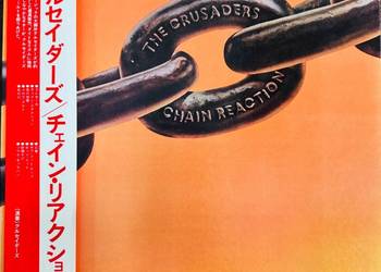 The Crusaders Chain Reaction EX+/EX+ Japan Obi LP 1975 Blue Thumb SWX-6233