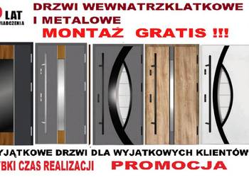Drzwi zewnętrzne metalowe i drewniane od ręki
