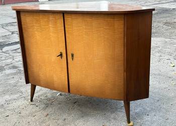 Drewnina szafka komoda narożna bufet vintage prl