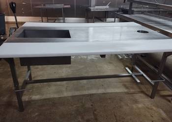 stół masarski z 2 deskami roboczymi