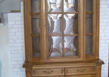 Witryna dębowa witrynka rustikal - 115 cm.