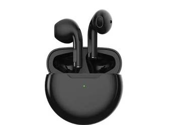 NOWE słuchawki bezprzewodowe Air Pro 6 TWS czarne Bluetooth