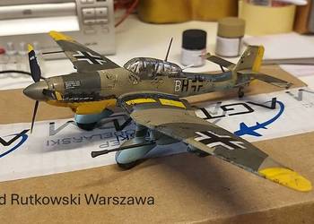 sklejone i pomalowane modele samolotów skala 1/72 głównie II W Ś