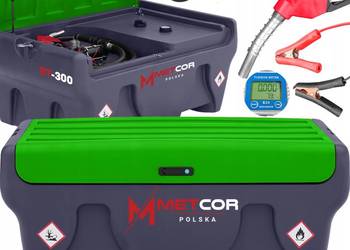 ZBIORNIK MOBILNY PALIWA POMPA DYSTRYBUTOR CPN 12V DT-300 LICZNIK WSKAŹNIK