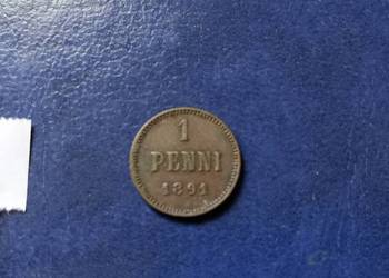 Stare monety 1 penni 1891 Finlandia